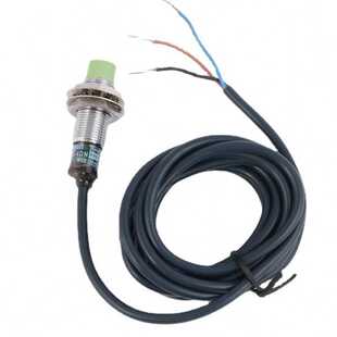 24V NPN 直流DC12 感应开关 三线常开M12 接近开关PR12 电感式 4DN