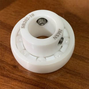 10耐酸碱轴承防腐蚀英制轴承zro2 防水清洗机平面机陶瓷轴承SB202