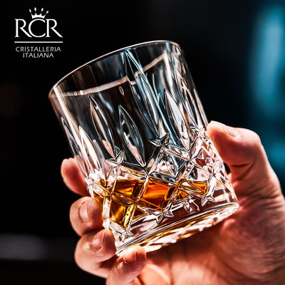 rcr进口水晶玻璃威士忌酒杯子玻璃杯洋酒杯轻奢高档套装家用洛克