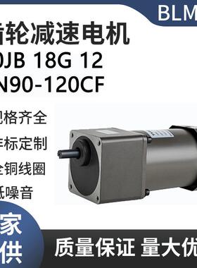 微型单相交流齿轮减速电机马达4极电动机YN90-120CF/90JB18G12