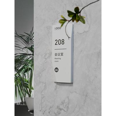 羽鸣家的标识602现代时尚简约门牌定制总经理会议室办公金属烤漆