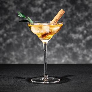 水晶玻璃高脚马天尼杯日式酒吧调酒鸡尾酒杯宽口马提尼创意香槟杯