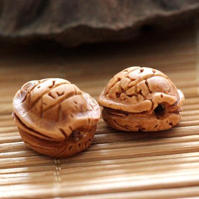 富甲一方 乌龟壳 野生桃核雕刻 富甲天下 佛珠配珠配件