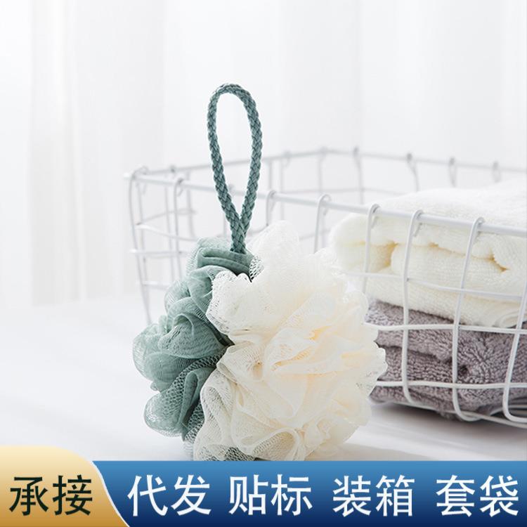 双色大号沐浴花浴球泡澡搓澡搓背起泡清洁沐浴花洗澡巾洗浴用品