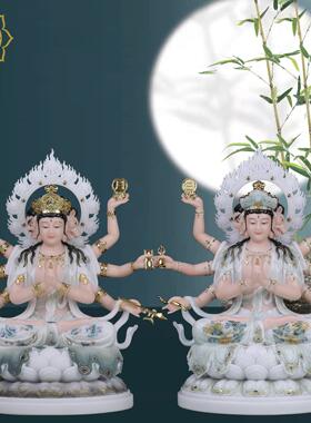 康盛斗姆元君神像汉白玉斗母斗姥星君九皇斗姆中式家用供奉摆件