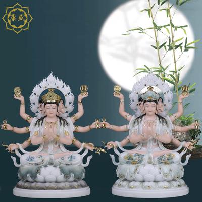 康盛斗姆元君神像汉白玉斗母斗姥星君九皇斗姆中式家用供奉摆件