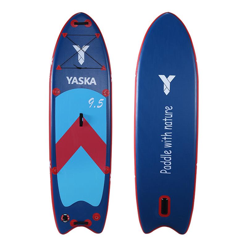 成人加厚pvc水上练习冲浪板充气站立式桨板sup滑水划水板