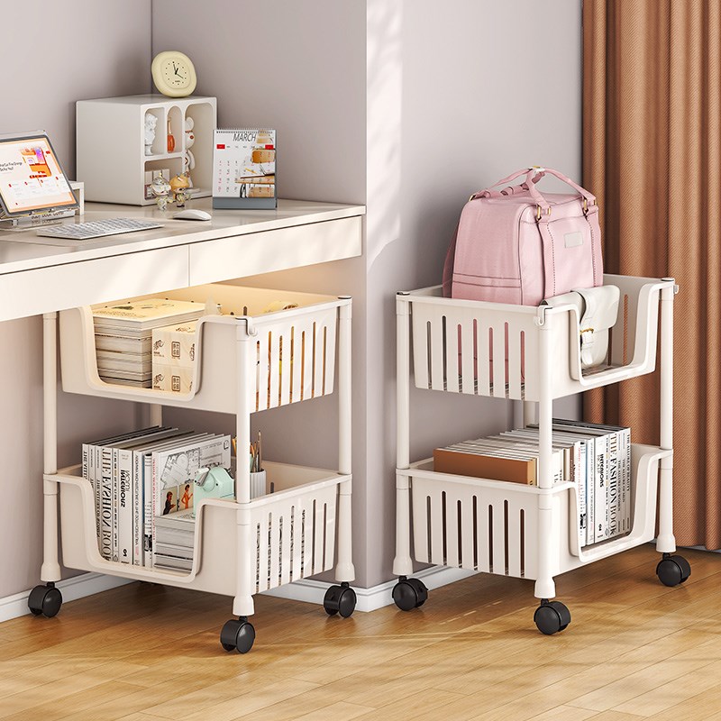 书包置物架可移动小推车卧室x书本放置架家用学生放书包桌下收纳