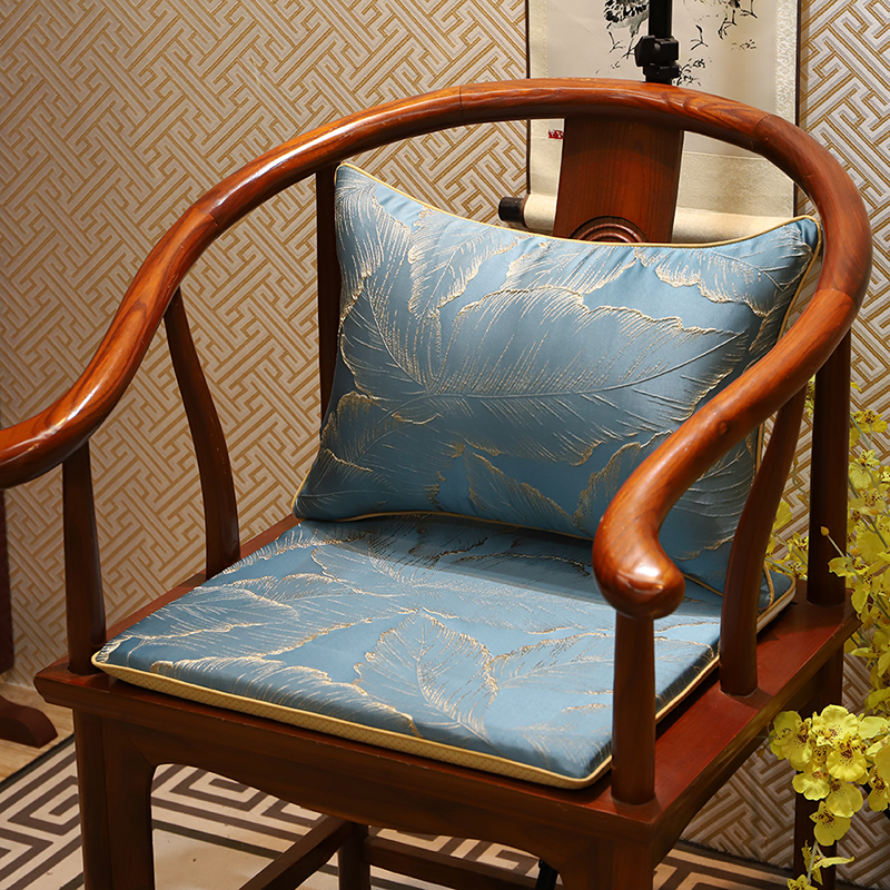 新中式沙发椅子坐垫红木实木家具凳子垫子餐椅太师W茶椅垫圈椅座