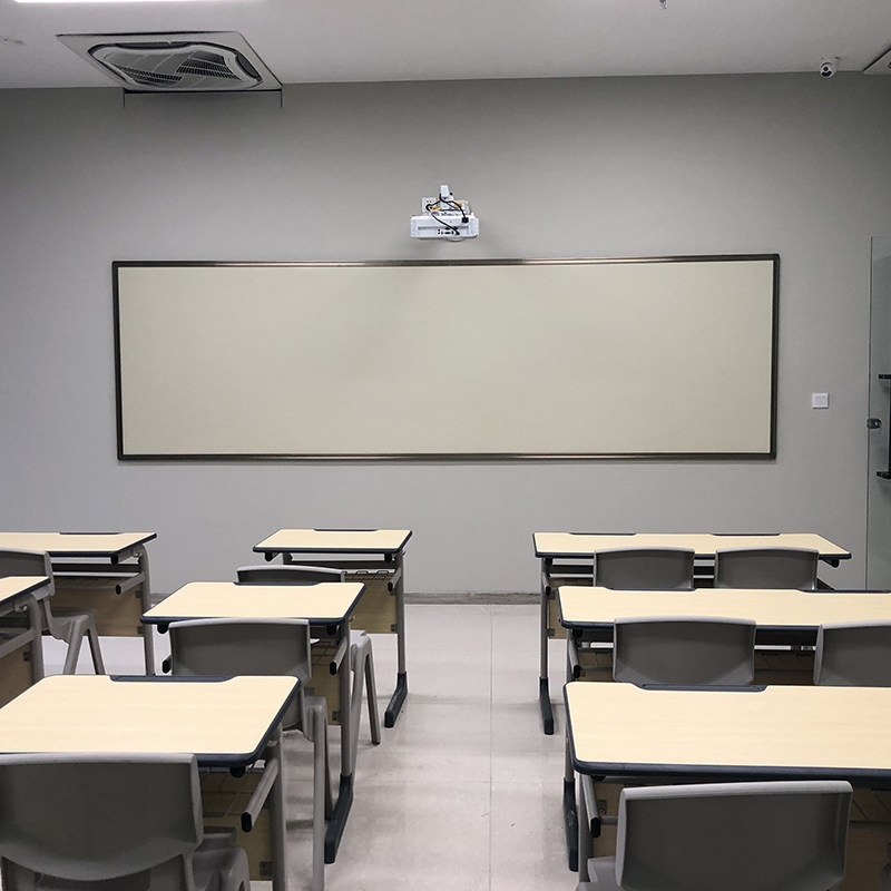 挂式白板可投影米黄板教学可书写两用不反光磁性黑板教室哑光白板