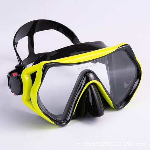 潜水镜大框硅胶面镜呼吸管套装全干式浮潜面罩成人男女款潜水眼镜