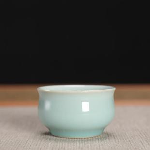 龙泉市青瓷陈相源手工功夫小茶杯品茗杯主人杯茶碗茶具朱砂胎弟窑