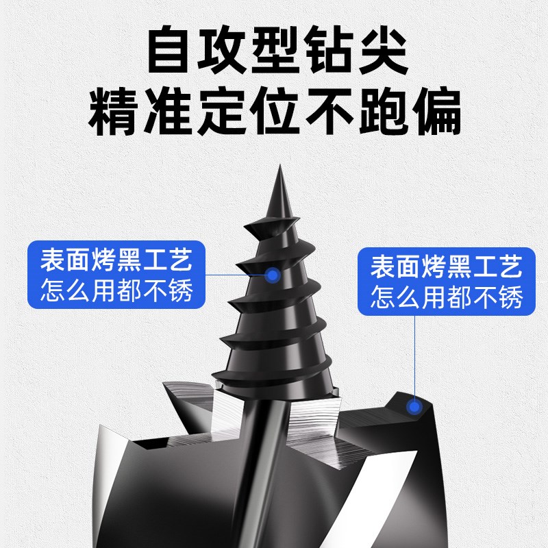 木工钻头支罗钻电动扳手专用麻花钻高硬度木头木板打孔加长开孔器