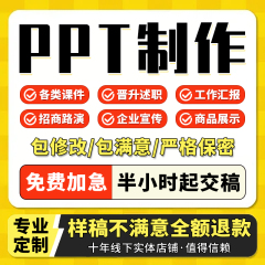 ppt制作代做设计定制美化修改企业宣传工作汇报说课课件总结述职