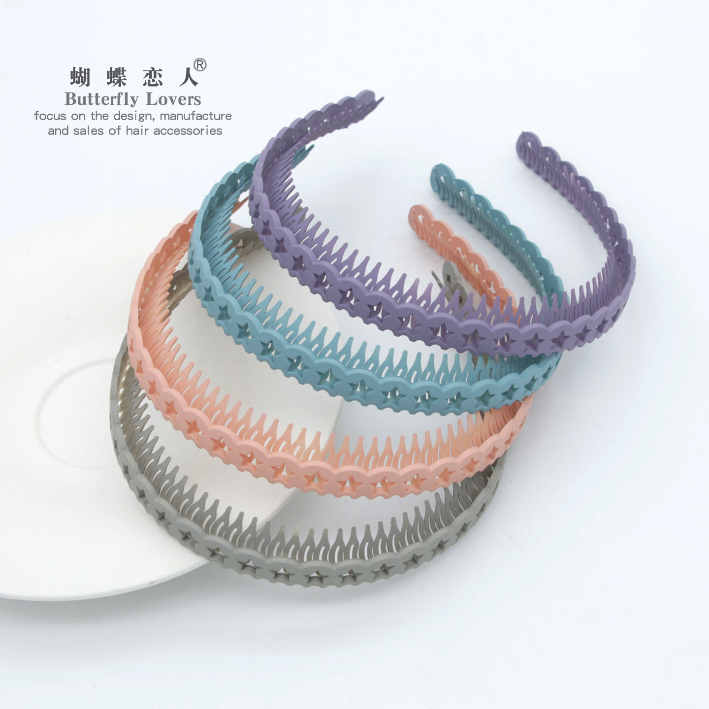 发箍女素雅哑光带齿头箍黑色发卡