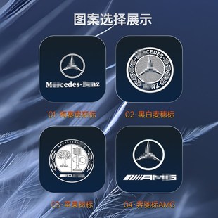 E260车门照地投影氛围灯改装 E级酷派迎宾灯Coupe轿跑E200 饰