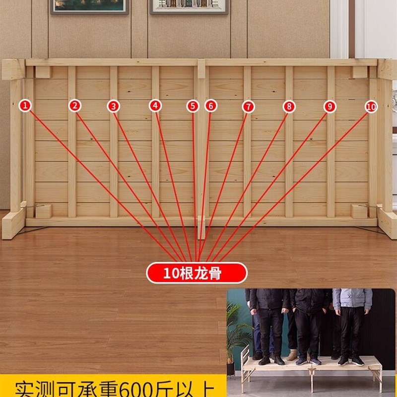 实木折叠拼接床加宽床加长床A松木床架儿童单人床可定做床边床