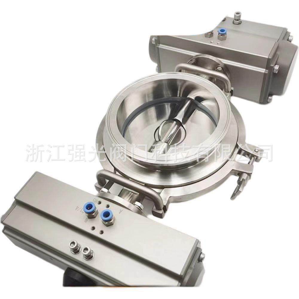 卫生级双转子计量蝶阀，快装，卡箍式，焊接，制药不锈钢304/316L,五金/工具,蝶阀,淘宝优惠券,粉丝福利购,淘宝优惠卷