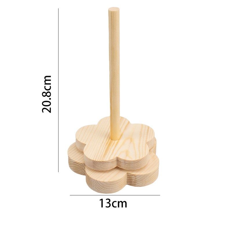 家用绕线轴 转动旋转针织线团架 手工编织卷毛线工具实木架毛线轴