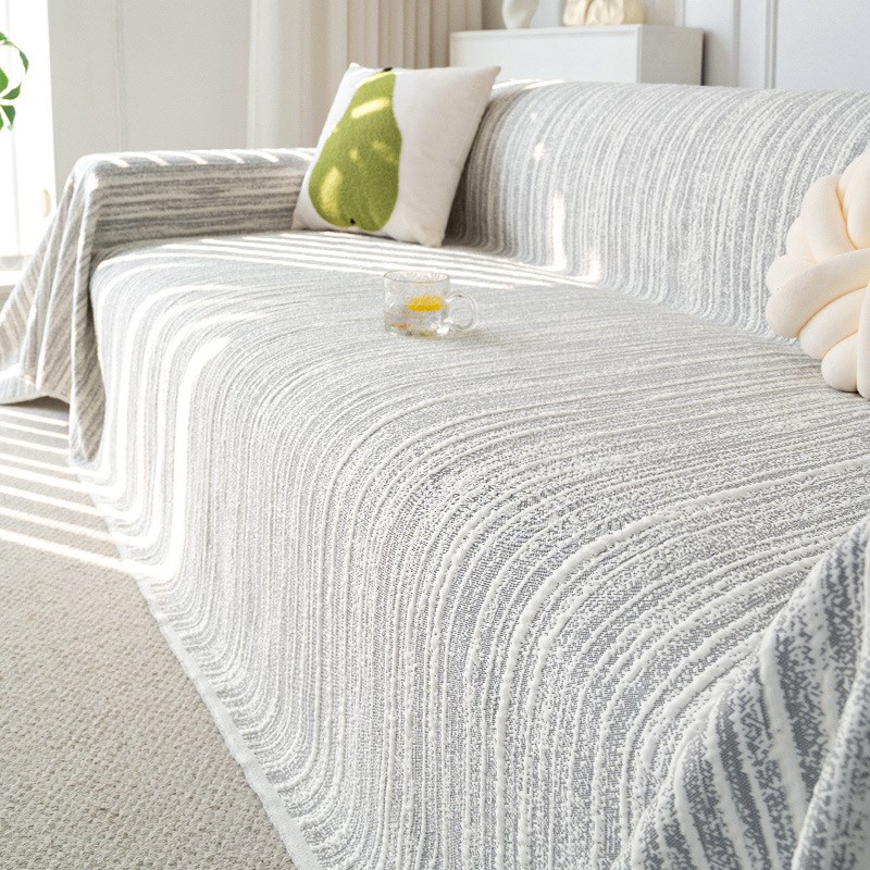 2025新款夏季凉豆豆沙发巾一整张全包沙发套罩小清新夏天冰丝盖布