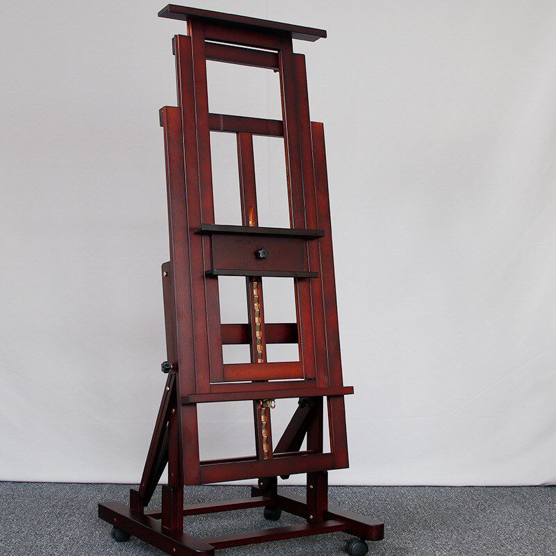 DHJ-3实木落地大画架美术生支架式可调节木质国画油画架