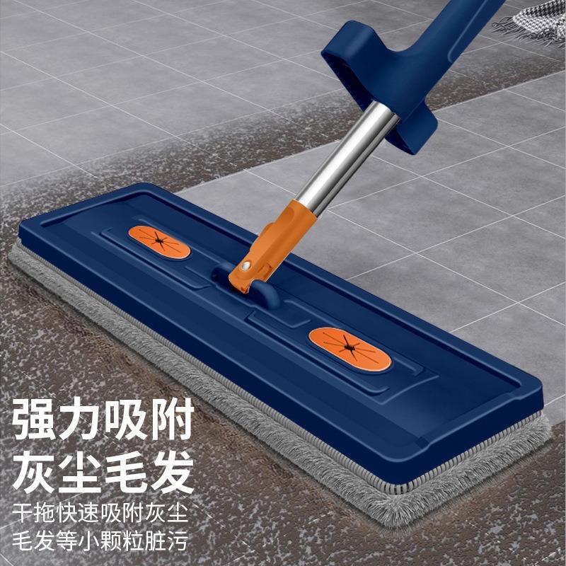 免手洗拖把干湿两用可加液平板拖把新款木地板一拖净家用吸水墩布