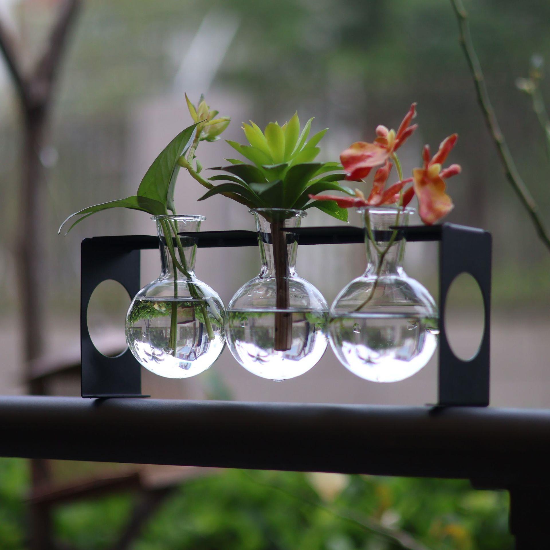 复古风格玻璃缸完美适用于水培植物家居与花园装饰工厂直销小花瓶