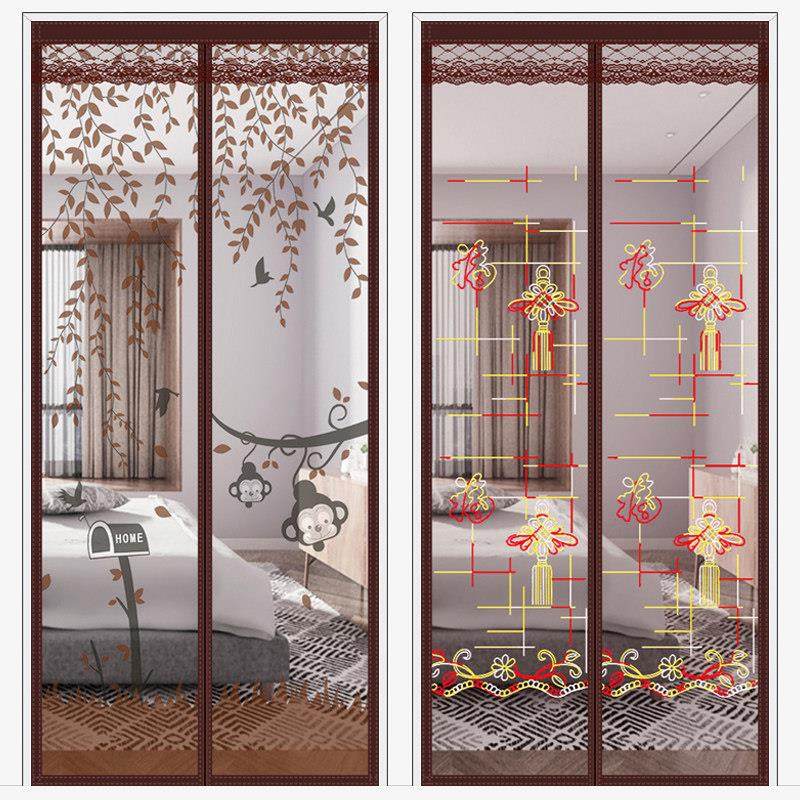 防蚊珠帘客厅隔间帘吊帘免打孔新款家用新型窗帘珠子门口门帘夏季