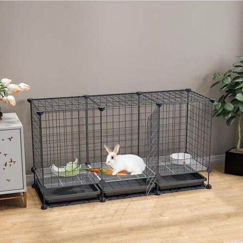 兔子笼子家用大号室内养兔自动清粪荷兰猪豚鼠笼宠物兔窝兔笼猫笼