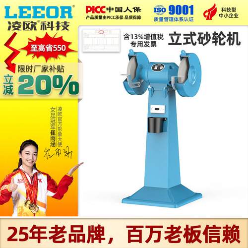重型立式砂轮机200/250/300/350mm 工业级落地M3020 MQ3025 M3040