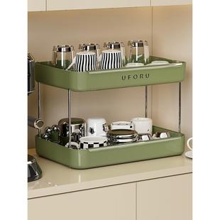 杯子收纳置物架高级多层桌面水杯茶杯具咖啡杯台面沥水酒杯架子