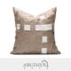 艾布之家高端样板间沙发北欧ins简约现代新中式 米咖色编织靠垫包