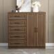 实木五斗柜卧室收纳柜靠墙客厅抽屉式 大柜子现代收纳柜轻奢五斗橱