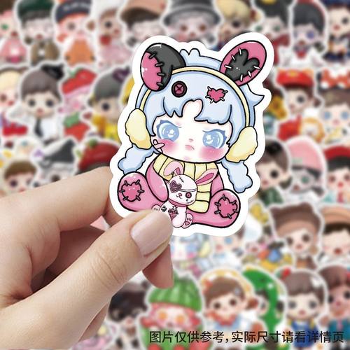 180张ZORAA卡通贴纸可爱趣味创意装饰笔记本桌面手机手账高清贴画