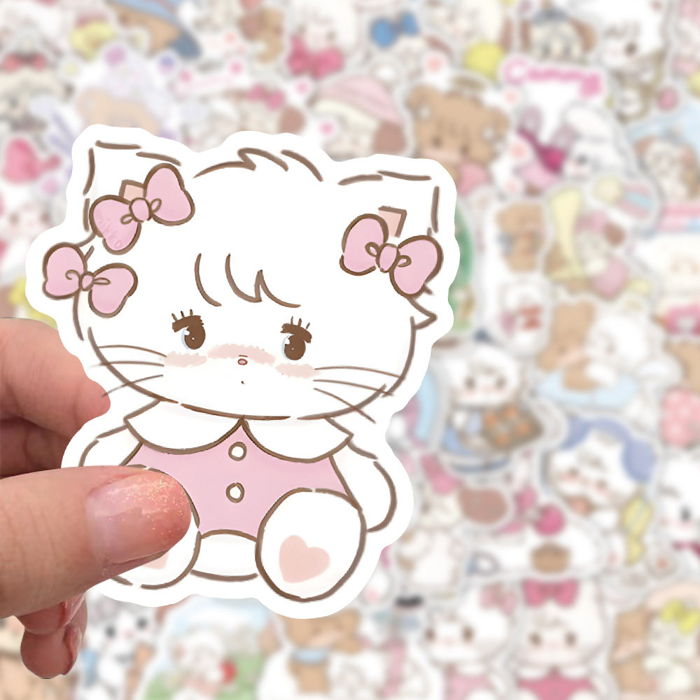 439张mikko可爱猫咪手账贴纸
