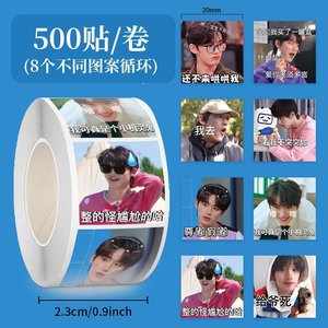 1000贴丁程鑫表情包卷卷贴纸时代少年团趣味搞笑创意明星装饰贴画