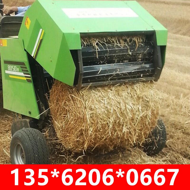 粉碎玉米秸秆捡拾圆捆打包机牧草小麦秸秆稻草治沙草打捆机缠网款