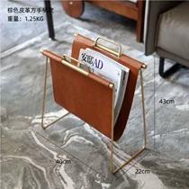 轻奢简易多功能书包报杂志架落地收纳置物铁艺样板间刊架创意儿童