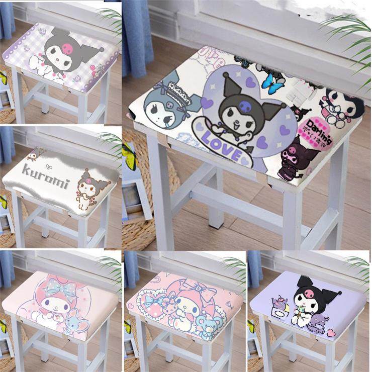 ins可爱库洛米巴库坐垫椅子学生屁垫教室板凳凳子儿童通用椅垫软