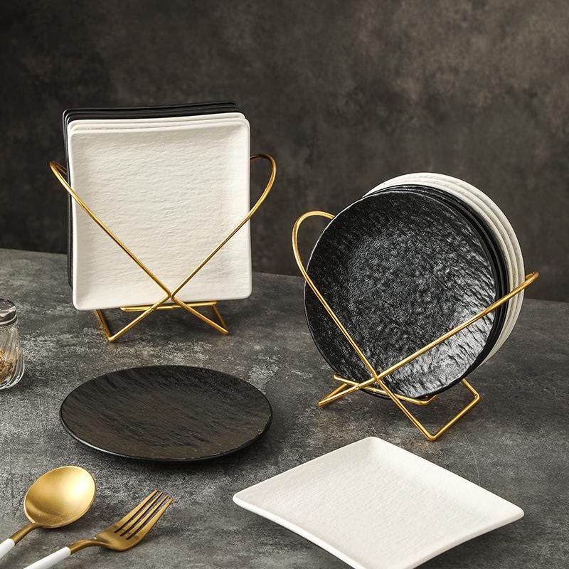 吐骨碟家用餐桌陶瓷碟高档装骨头碟子轻奢点心盘小吃碟