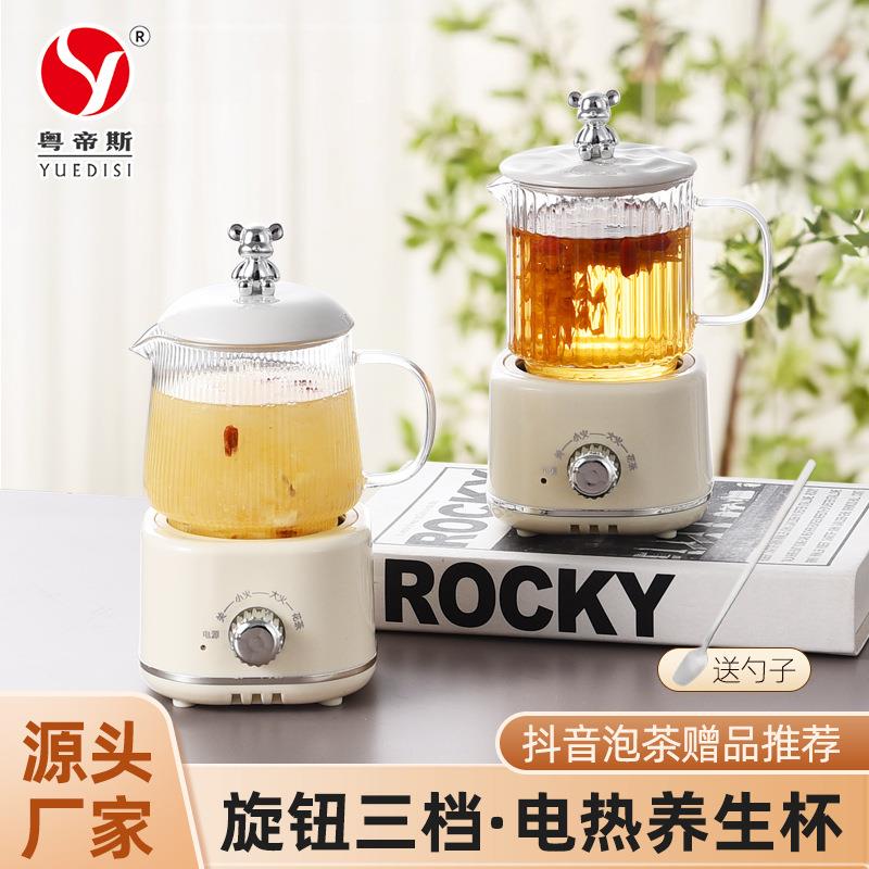粤帝斯直供家用迷你电炖杯办公室一人多功能烧水花茶壶养生壶礼品
