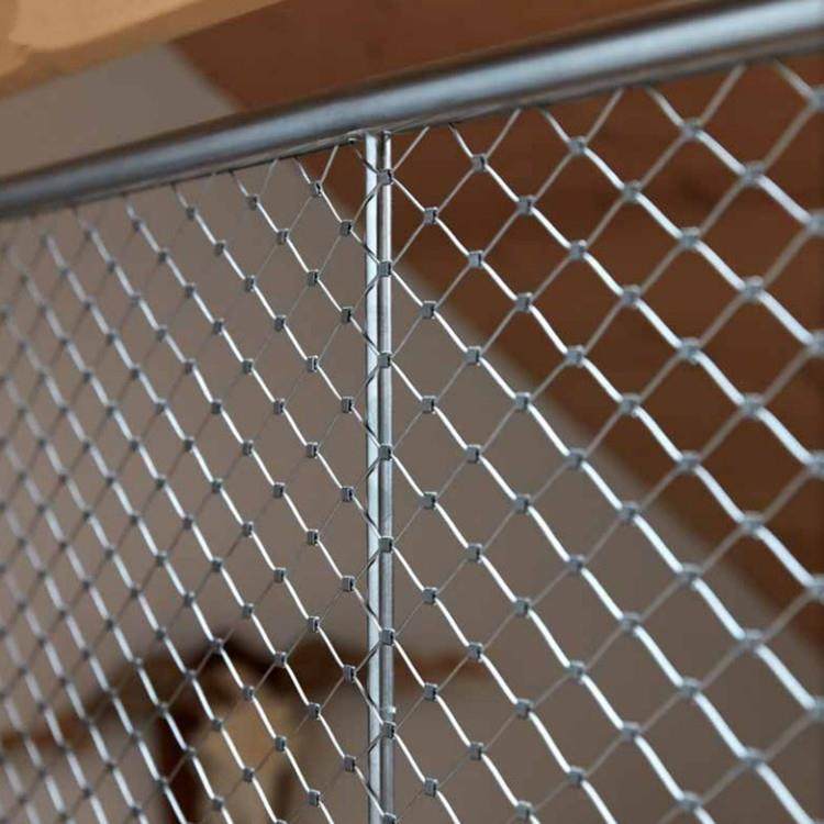 304高空防坠落不锈钢筛网动物园不锈钢软网扶手柔性钢丝绳围栏网