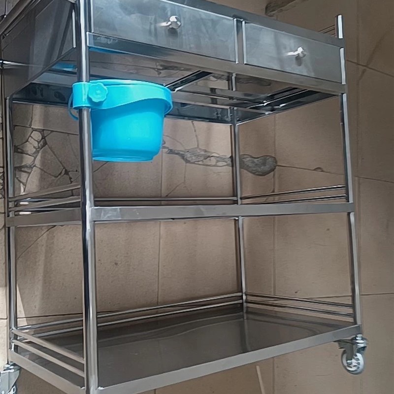 不锈钢医用推车治疗车器械车