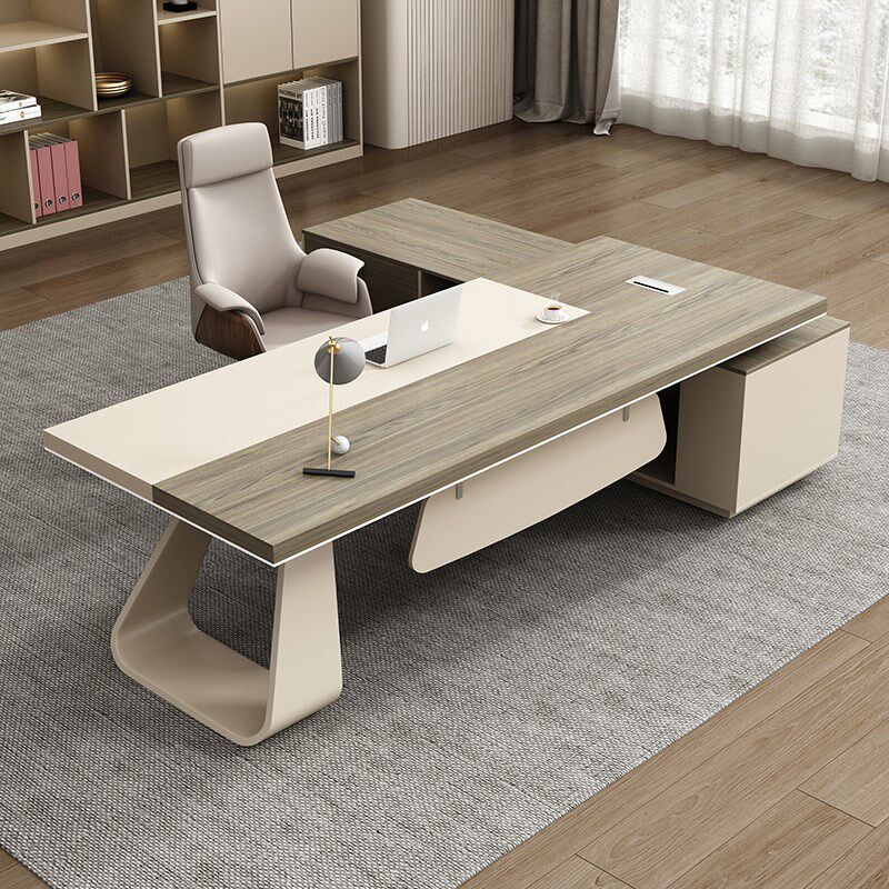 老板桌轻奢高级感董事长办公桌椅组合大班台总经理办公室家具套装