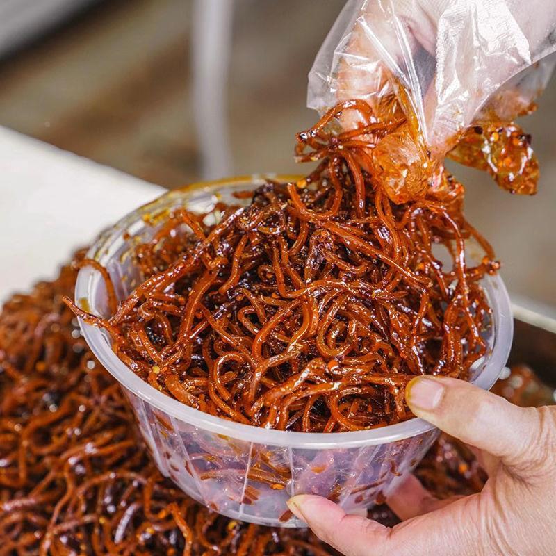 老长沙灯影豆腐丝老长沙千张麻辣豆干 干辣条香辣丝小吃零食