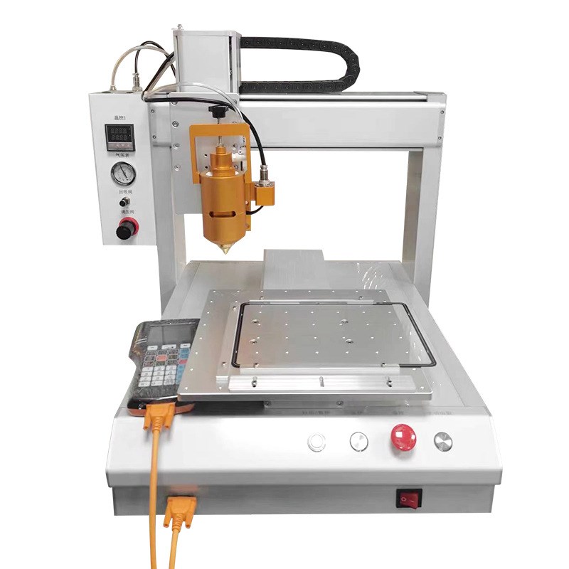 工厂定 制三轴点胶机热熔胶u硅胶喷胶机全自动桌面式CCD打胶涂胶