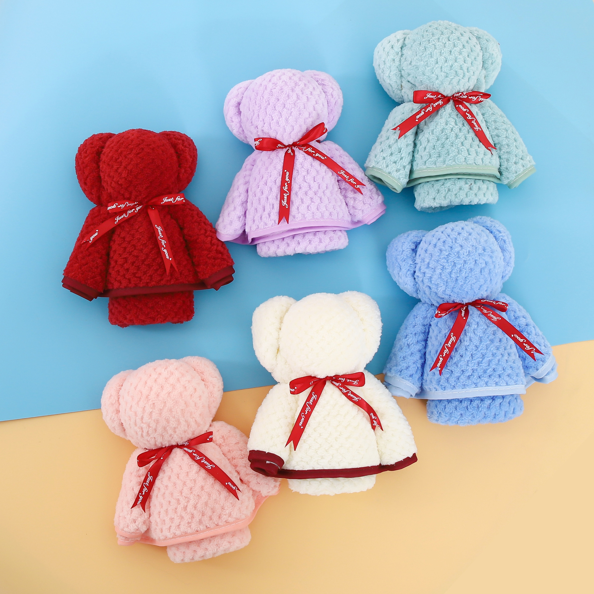 小熊蛋糕毛巾礼物礼盒随手礼开业