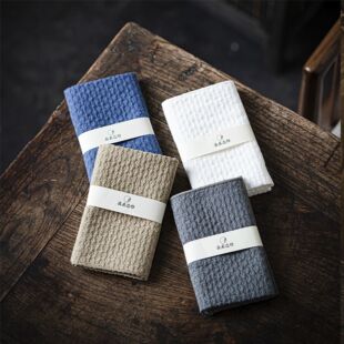 新中式 茶巾禅意纯棉桌布抹布养壶巾功夫茶台抹布茶垫茶具配件茶布