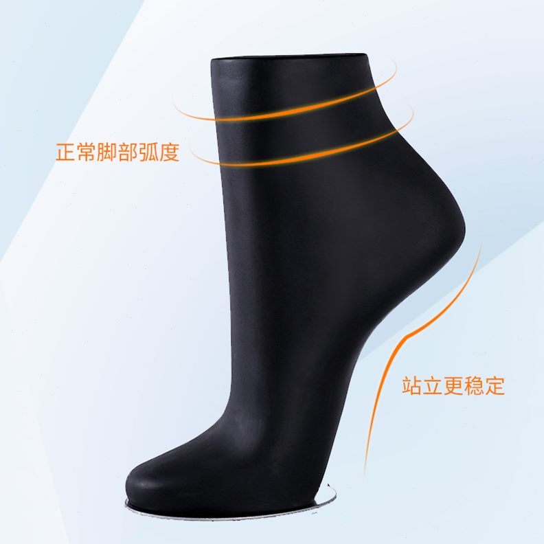 脚服装模特 磁铁短袜脚模隐形袜男新品塑料女脚模 拍照道具模船袜
