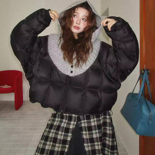 冬季新款围巾帽子一体女